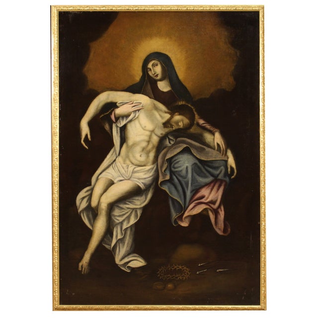 Spanish Artist, Piety, 1770, Oil on Canvas For Sale
