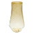 Celerie Kemble Glassware for Chairish Twist Vase in Olive with Yolk Yellow Rim For Sale