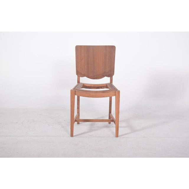 1920s Dining Chair with Cut-Out Back, 1920 For Sale - Image 5 of 7