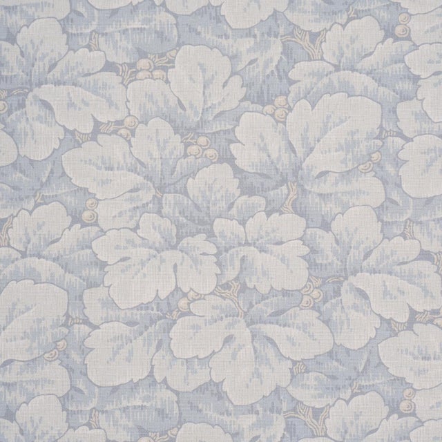 English Boråstapeter Waldemar Fabric In Soft Blue For Sale - Image 3 of 5