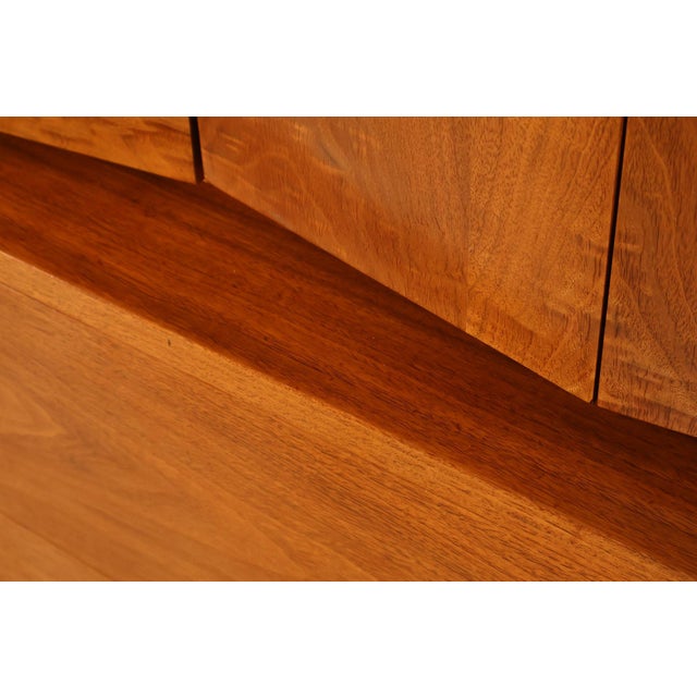 Mid Century Modern Walnut Tall Chest of Drawers For Sale - Image 12 of 18