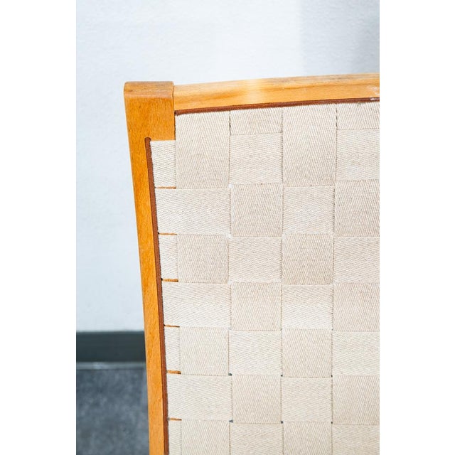 Mid Century Danish Modern Lounge Chair Set Armchair Cream Finn Ostergaard Pair For Sale - Image 10 of 12