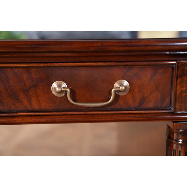 Traditional Mahogany Executive Desk For Sale - Image 6 of 13