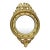 Antique Federal Convex Eagle Mirror Gold Gilt Americana Bullseye Wall Mirror For Sale