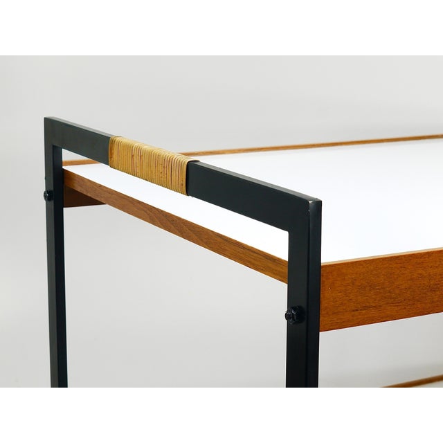 1960s Vintage Austrian Bar Cart Drinks Trolley by Carl Auböck, 1960s For Sale - Image 5 of 18