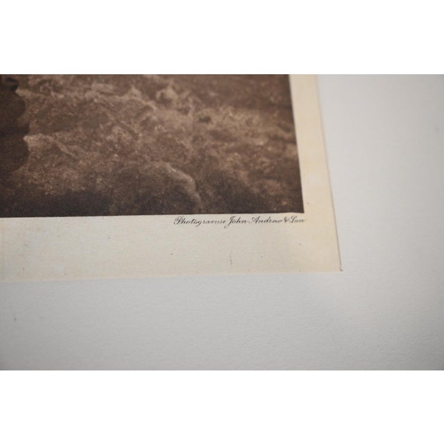 Paper Edward S. Curtis "Dip-Netting in Pools — Wishham" Photogravure on Gampi Tissue, 1911 — Cardozo Collection For Sale - Image 7 of 8