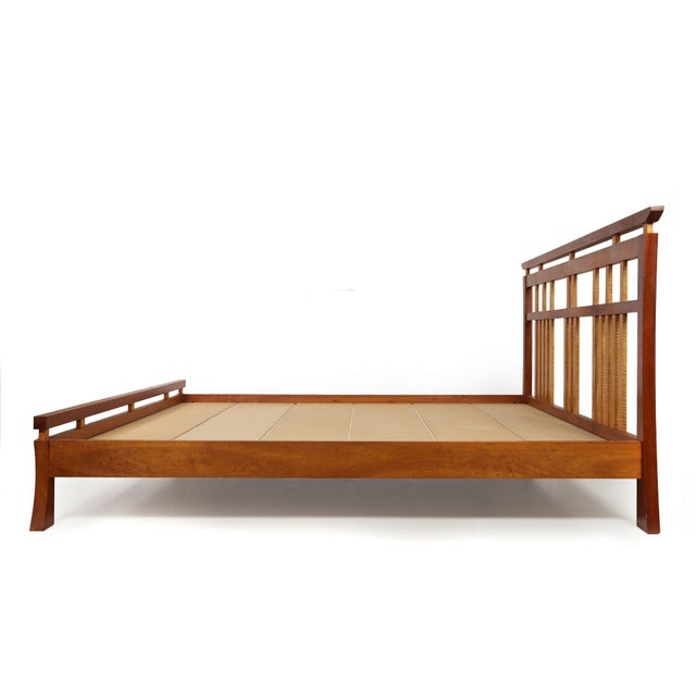 Modern Handmade Solid Cherry KingSize Bed by Hardwood Artisans Ca