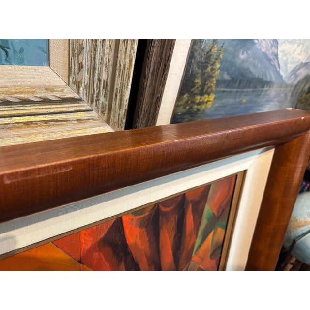 Orange 1990s Yuroz "Before Sunset" Signed Limited Edition Serigraph on Canvas 82/150, Framed For Sale - Image 8 of 9