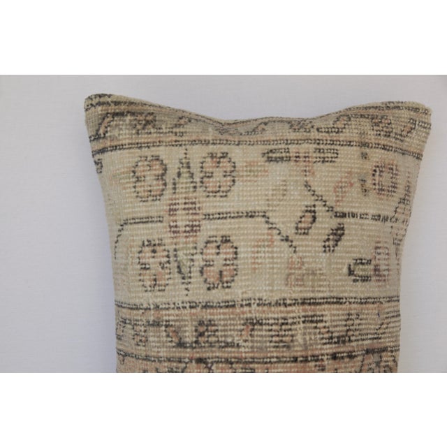 Textile Bohemian Turkish Rug Pillow – Handwoven Vintage Lumbar Cushion Cover -14'' X 36'' For Sale - Image 7 of 9