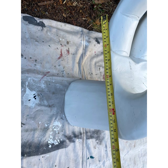 1970s Vintage Wooden Hand Chair – Sculptural Surrealist Art Seat For Sale - Image 9 of 10