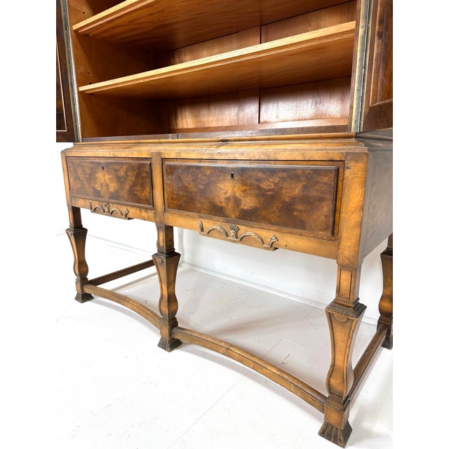 Brown Swedish Art Deco Cabinet in Stained Birch, Axel Einar Hjorth Style, 1920s For Sale - Image 8 of 12