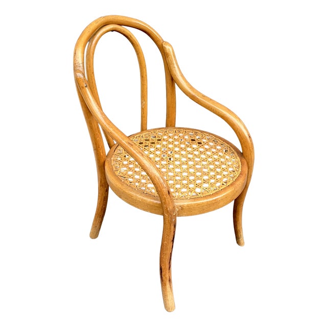 Antique Bentwood Doll Chair attributed to Thonet, 1900 For Sale