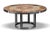 Mid-Century Modern 1960s Circular Tile + Aluminum Coffee Table by Haslev For Sale - Image 3 of 6