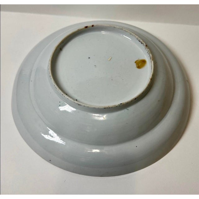 19th Century Antique 19th C. Chinese Famille Rose Medallion Porcelain Basin –Heavy Enamel 10" For Sale - Image 5 of 6