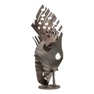 Dutch Artist, Brutalist Abstract Sculpture, 1960s, Iron For Sale