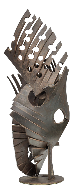 Dutch Artist, Brutalist Abstract Sculpture, 1960s, Iron