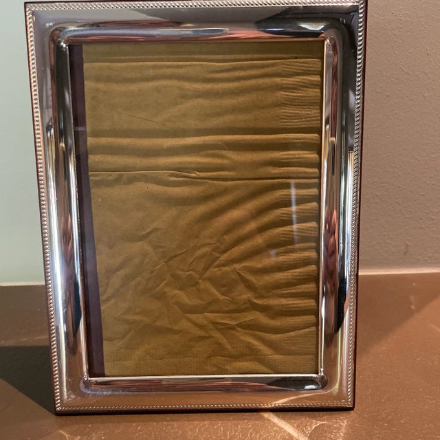 Silverplate Picture Frame With Rope Design Detail | Chairish