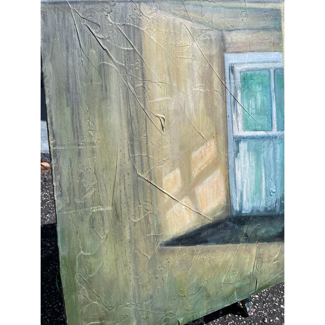 An original 1995 painting by Fielden W. Harper titled "Cottage Window, Ireland." This evocative work captures the quiet...