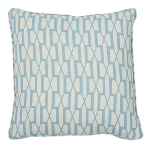 Schumacher X Veere Grenney Belvedere 16" Pillow in Sky