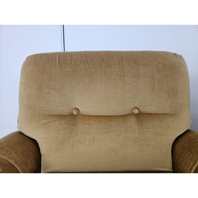 Vintage Italian Fabric Armchairs, 1970, Set of 2 For Sale - Image 6 of 18