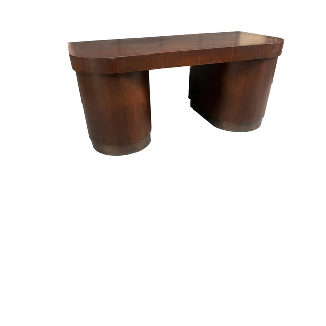 Art Deco Executive Desk in Veneer For Sale - Image 15 of 15