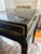 John Stuart 1950s John Stuart Black Lacquer and Brass Desk For Sale - Image 4 of 5