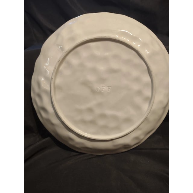 1990s Vintage Fitz and Floyd Hand Painted Grapes & Leaves Plates- Set of 4 For Sale - Image 5 of 5