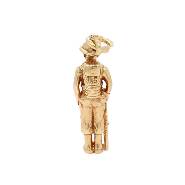 Metal Vintage 14k Gold Figural u.s. Army Soldier Charm for a Bracelet For Sale - Image 7 of 13