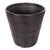 Artifacts Rattan Round Tapered Waste Basket with Metal Liner For Sale
