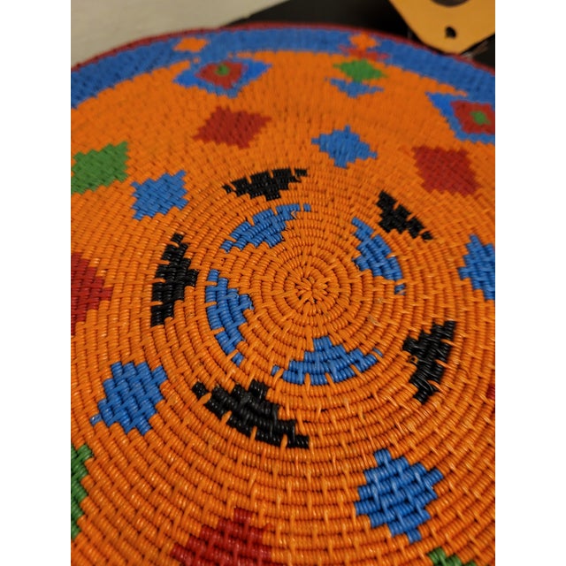 Late 20th Century African Flat Basket For Sale - Image 4 of 7