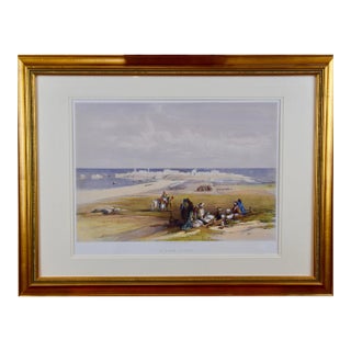 St. Jean D'Acre: 19th Century Hand Colored Lithograph by David Roberts For Sale