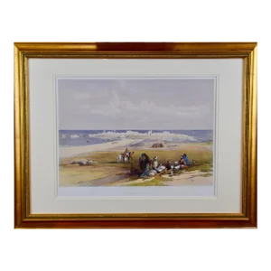St. Jean D'Acre: 19th Century Hand Colored Lithograph by David Roberts