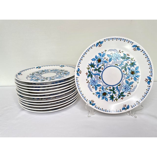 1970s Noritake Progression Blue Moon Dishes Pattern #9022