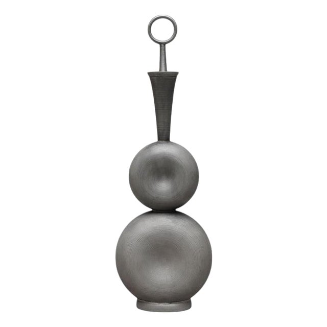 Scandinavian Modern Pewter Bottle by Gunnar Havstad, Norway, 1950s For Sale