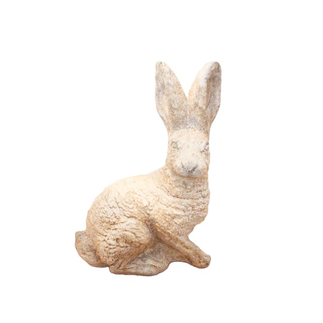 Add a welcoming ambiance to your home with this Vintage bunny Statue. Unique art for the front yard, garden, or patio. The...