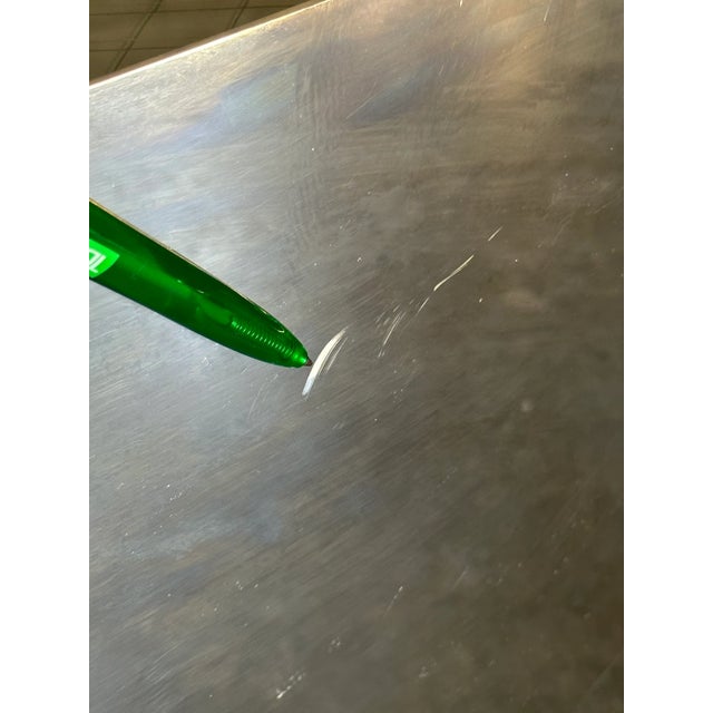 1980s Joe d'Urso Safety Wire Glass Side Table for Knoll, Model 6022t For Sale - Image 9 of 12