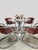 Vintage charm with a modern, timeless look. An awesome set of 4 leather chrome tubular frame chairs. The cognac leather...