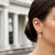 Silver, Gold Lily Flower Earrings With Rock Crystal Briolettes, Pair For Sale - Image 6 of 8