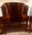 Vintage Art Deco St Timothy Chair Company Velvet Barrel Back Club Chair For Sale - Image 12 of 12