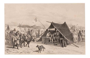 Auguste Raffet, Campement en Valachie, Lithograph, 1840s