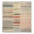 Rug & Kilim’s Patchwork Kilim Square Rug in Polychromatic Stripes For Sale