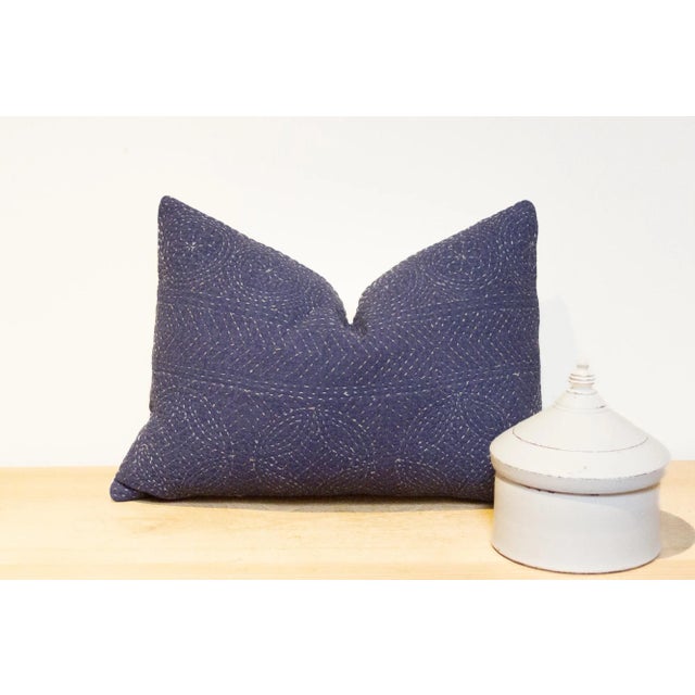 Handmade filanan hand-stitched pillow cover. This ornate textile is cotton based and adorned with the Meghval tribe's...