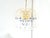 Mid-Century Murano Waterfall Chandelier in Brass and Glass For Sale - Image 6 of 7