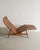 Rare danish mid century lounge chair by arne vodder in beech wood and original patinated woven brown leather straps...