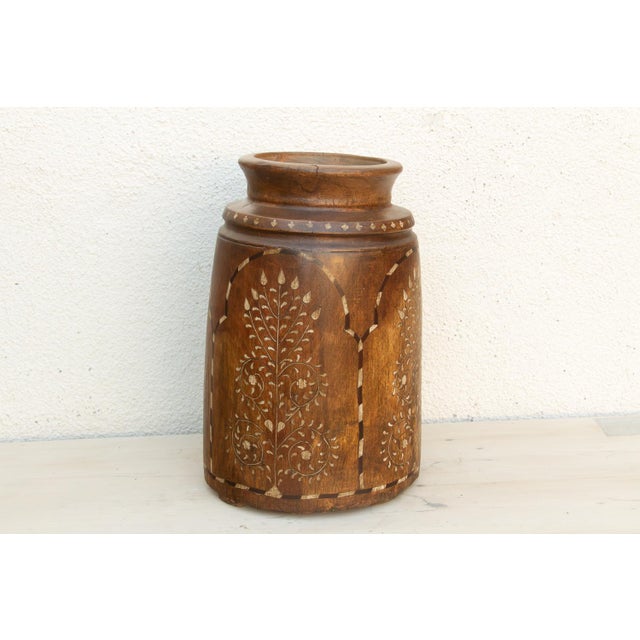 Late 19th Century Tall Antique Inlay Medallion Pot For Sale - Image 5 of 9
