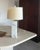 Minimalist White Marble Plinth Table Lamp Knoll-Style (After Nessen) For Sale - Image 10 of 18
