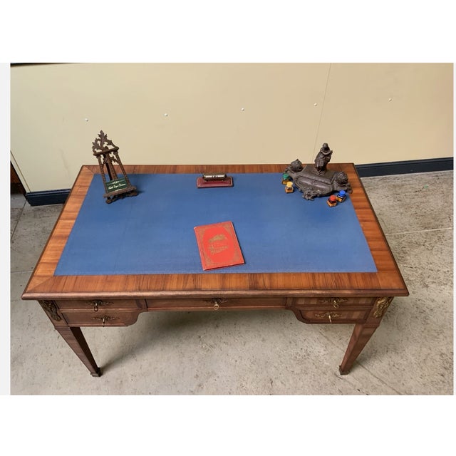 Early 20th Century Antique Desk with Bronze Decorations, 1900 For Sale - Image 5 of 11