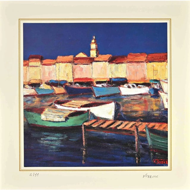 Modern Nicholas Verrall, Seascape, Lithograph, 1970s For Sale - Image 3 of 3