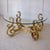 Pair of Sculptural Wrought Iron Side Table or Ottoman Bases With Gilt Finish Circa 1960s For Sale - Image 9 of 10