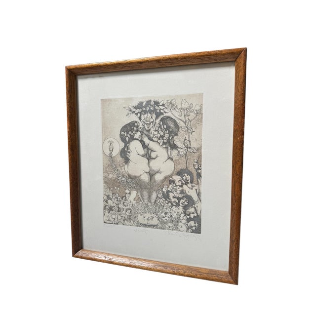 Charles Bragg Charles Bragg Seven Deadly Sins Signed Engraving Print - Lust For Sale - Image 4 of 5